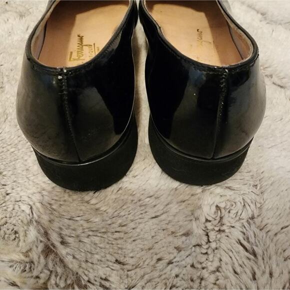 SALVATORE FERRAGAMO BLACK SLIP ON LOAFER SIZE 6B - Picture 6 of 10